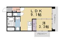 Clair京都桂川の間取り