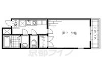 京都府京都市伏見区京町6丁目の賃貸マンションの間取り