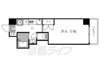 京都府京都市北区紫野下若草町の賃貸マンションの間取り