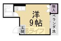 京都府京都市北区北野下白梅町の賃貸マンションの間取り