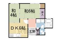 京都府京都市左京区上高野稲荷町の賃貸テラスハウスの間取り