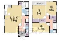 京都府京都市左京区岩倉村松町(一戸建)の賃貸物件-の間取り