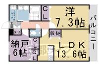 シュシュパルク太秦の間取り