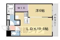 京都府京都市右京区鳴滝音戸山町の賃貸マンションの間取り