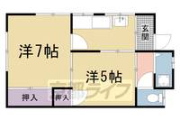 京都府京都市右京区梅津南町(一戸建)の賃貸物件の間取り