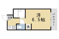京都府京都市左京区静市市原町の賃貸マンションの間取り