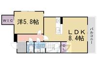 京都府京都市中京区三条大宮町の賃貸アパートの間取り
