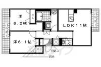 八番地 東元松202の間取り