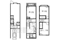 京都府京都市西京区下津林北浦町(一戸建)の賃貸物件の間取り