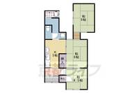 京都府京都市西京区桂上豆田町(一戸建)の賃貸物件の間取り