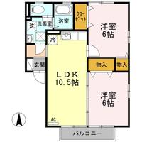 Y・サイレントビレッジ久万ノ台 A棟102の間取り