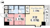 オーベルジュ本町303の間取り