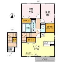 ウェスティ一色 A棟206の間取り