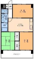 レジデンス松本の間取り