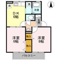 アヴァンティ浜田 A棟の間取り
