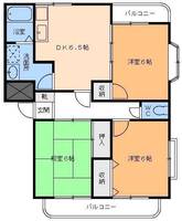 ヴァン・ヴェール久米の間取り