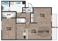 セントコリーヌD棟の間取り