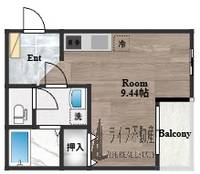 F+style大蓮北3号館の間取り