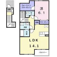 大阪府堺市中区堀上町(アパート)の賃貸物件の間取り