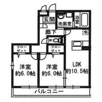オールワンなかもずB棟の間取り