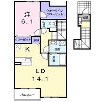 大阪府堺市中区堀上町(アパート)の賃貸物件の間取り