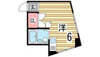兵庫県神戸市須磨区須磨浦通6丁目の賃貸マンションの間取り
