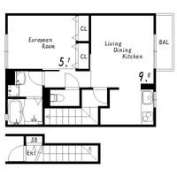 兵庫県神戸市垂水区下畑町の賃貸アパートの間取り