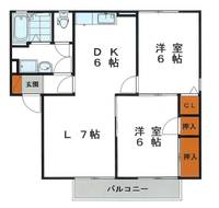 サンパティック御立 B棟の間取り