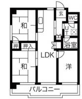 コーポ青山IIの間取り