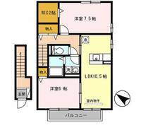 ハイツ ラポルテ A棟の間取り