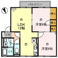 サニーハイツ田寺A棟の間取り