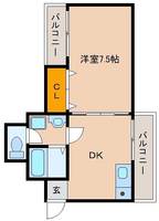 リードハイツ東三国B棟の間取り