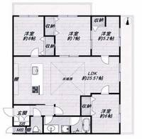 兵庫県西宮市苦楽園三番町の賃貸マンションの間取り
