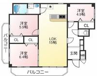 ラムール籠池の間取り