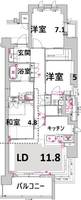 物件の間取り画像