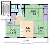 落合農住団地E棟の間取り