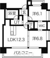 アーデン泉プレミア701の間取り