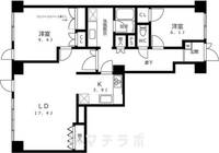 愛知県名古屋市千種区仲田2丁目(マンション)の賃貸物件801の間取り