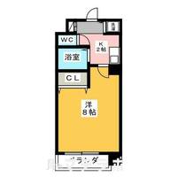 愛知県名古屋市中区千代田2丁目(マンション)の賃貸物件403の間取り