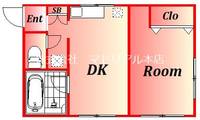 東京都大田区南蒲田1丁目の賃貸マンションの間取り