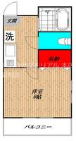 東京都大田区大森中3丁目の賃貸マンションの間取り