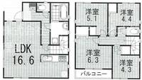 埼玉県さいたま市北区日進町1丁目(一戸建)の賃貸物件の間取り
