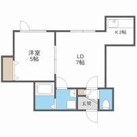 北海道札幌市豊平区月寒東二条20丁目(アパート)の賃貸物件203の間取り