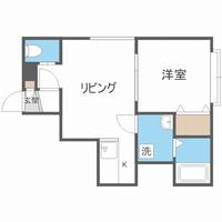 北海道札幌市白石区栄通15丁目(アパート)の賃貸物件201の間取り