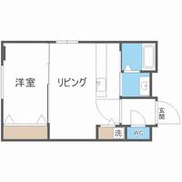 北海道札幌市白石区本通13丁目南(マンション)の賃貸物件403の間取り