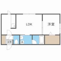 北海道札幌市豊平区月寒西三条5丁目(マンション)の賃貸物件403の間取り