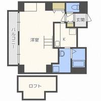 北海道札幌市中央区北四条西25丁目(マンション)の賃貸物件1303の間取り