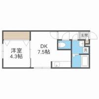 北海道札幌市東区北十条東3丁目(マンション)の賃貸物件301の間取り