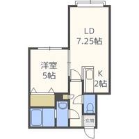 北海道札幌市白石区北郷五条10丁目(アパート)の賃貸物件203の間取り