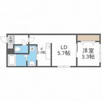 北海道札幌市東区北十七条東1丁目(マンション)の賃貸物件302の間取り
